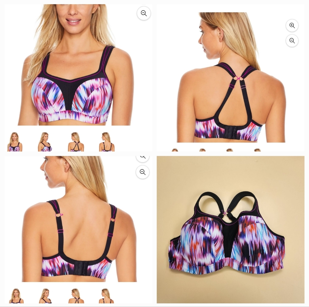 Panache ABSTRACT DIGITAL 40E Full-Busted Underwire sports bra